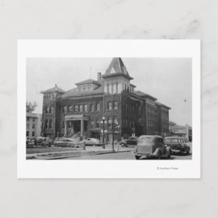 Eugene, Oregon Scene mit City Hall Fotograf Postkarte