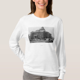 Eugene, Oregon-Szene mit Rathaus-Fotografie T-Shirt