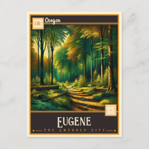 Eugene, Oregon VINTAG Postkarte