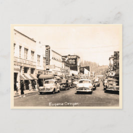 Eugene, Oregon Vintag Street Duft der 1950er Postkarte