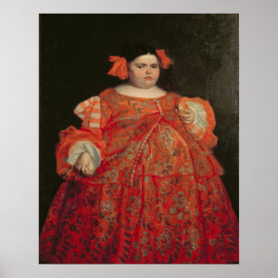 Eugenia Martinez Vallejo genannt La Monstrua (Öl Poster