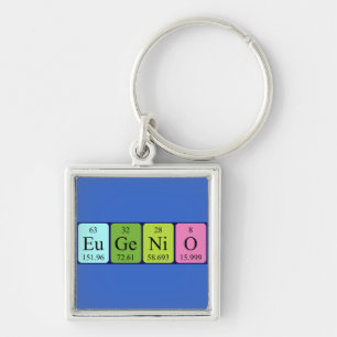 Eugenio Periodic table name keyring Schlüsselanhänger