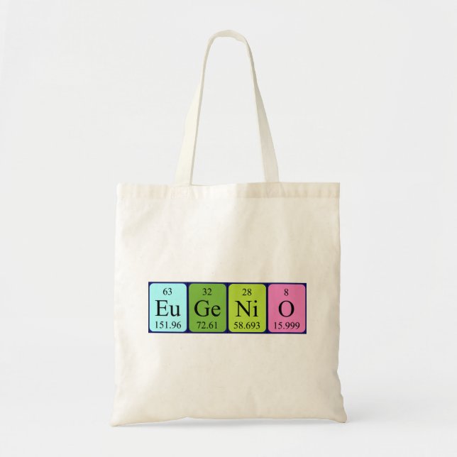 Eugenio Periodic table name tobag Tragetasche (Vorne)