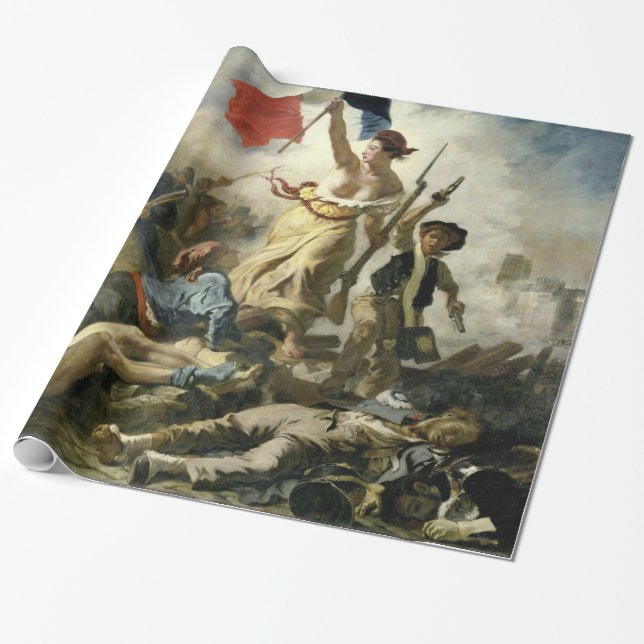Eugne Delacroix Freiheit, welche die Leute führt Geschenkpapier (Ungerollt)