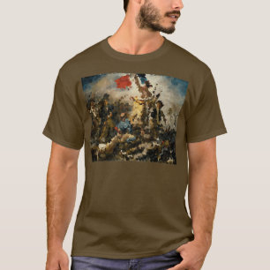 Eugne Delacroix Liberty führt das Volk pixat T-Shirt