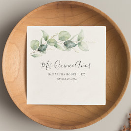 Eukalyptus 15. Geburtstag Quinceanera Serviette