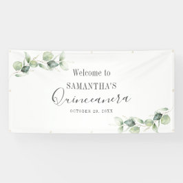 Eukalyptus 15. Geburtstagsgrün Banner