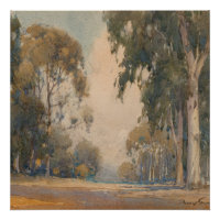 Eukalyptus (1922) - Botanisch-Delikatfarbenes Wass