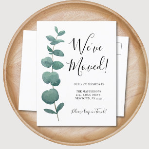 Eukalyptus Adressänderung Ankündigungspostkarte