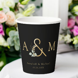 Eukalyptus Ampersand Hochzeit Pappbecher