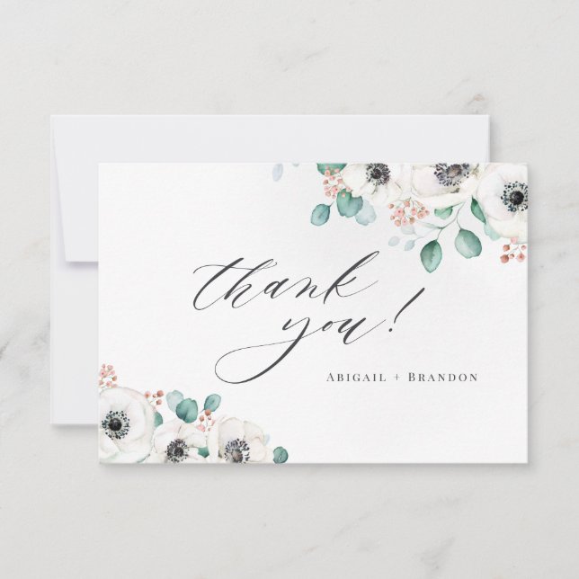 Eukalyptus anemone floral rustikale danke (Vorderseite)