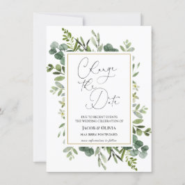 Eukalyptus - Ankündigung einer Hochzeit verschoben