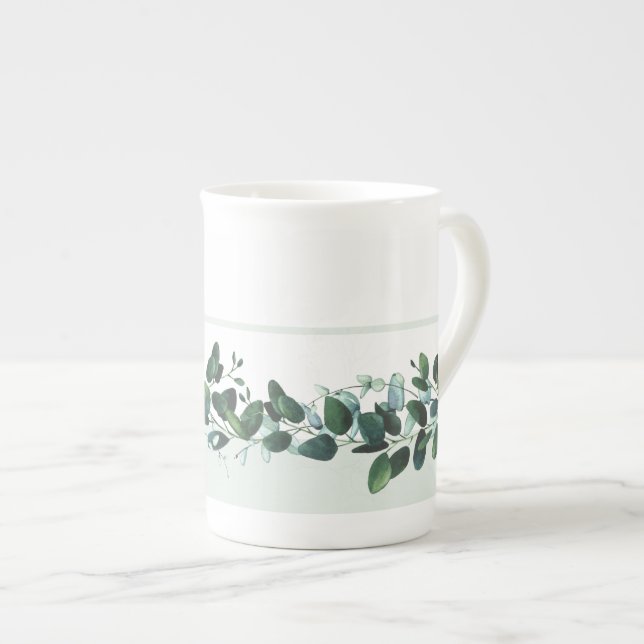 Eukalyptus Banded Botanical Bone China Tasse (Vorderseite Rechts)