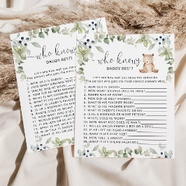 Eukalyptus-Bär, der Papa mit der besten Babydusche