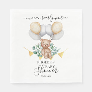 Eukalyptus Bear Babydusche, die wir frühzeitig abw Serviette