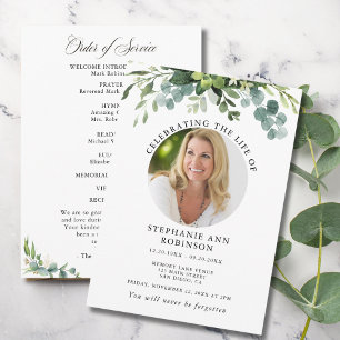 Eukalyptus-Beerdigungsorden des Fotos Programm