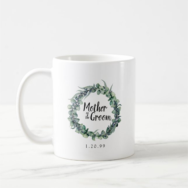 Eukalyptus Berry Botancial Mother of the Groom Kaffeetasse (Links)