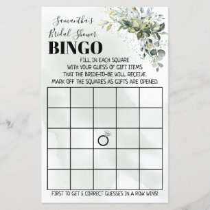 Eukalyptus Bingo Brautparty