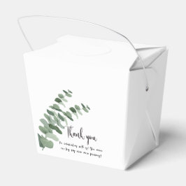 Eukalyptus Black and White Wedding Geschenkschachtel