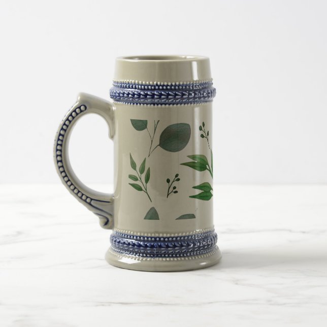 Eukalyptus-Blätter Bierglas (Links)