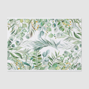 Eukalyptus-Blätter Botanisches Muster Seidenpapier