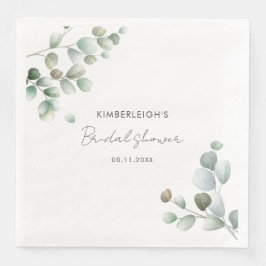 Eukalyptus-Blätter-Brautparty Serviette