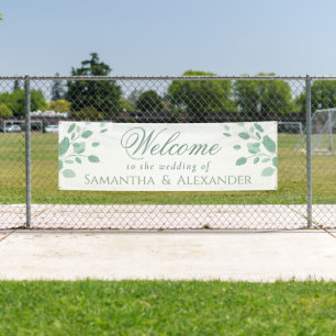 Eukalyptus Blätter Elegante Begrüßung Banner