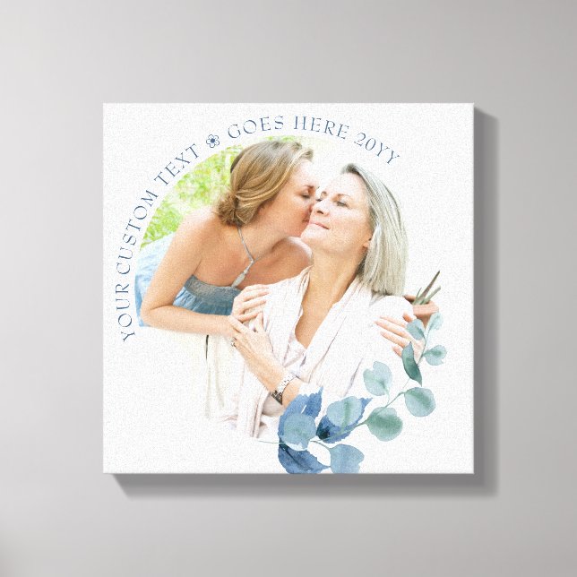 Eukalyptus-Blätter für benutzerdefinierte Fotos Bo Leinwanddruck (Vorderseite)