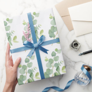 Eukalyptus-Blätter für botanische Wasserfarbe Must Geschenkpapier