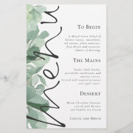 Eukalyptus-Blätter für das Hochzeitmenü