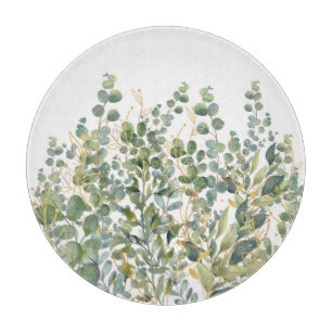 Eukalyptus-Blätter für Gold und Grüne Schneidebrett