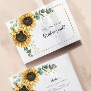Eukalyptus-Blätter für Sonnenblumen sind meine Bri Einladung