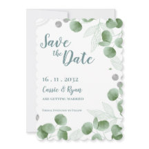 Eukalyptus-Blätter für Wasserfarben, die das Datum