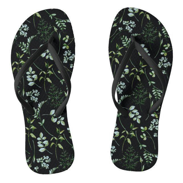 Eukalyptus-Blätter für Wasserfarben Flip Flops (Fußbett)