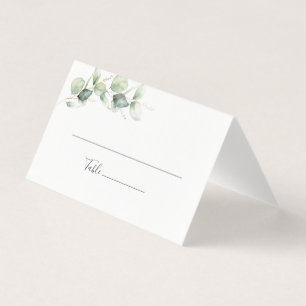 Eukalyptus-Blätter Hochzeiten-Platzkarte