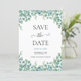 Eukalyptus-Blätter Hochzeiten Save The Date