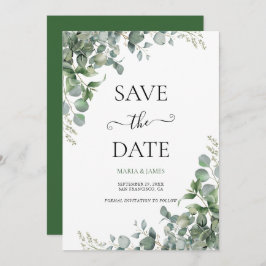 Eukalyptus-Blätter Hochzeiten Save The Date