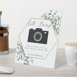 Eukalyptus-Blätter Hochzeiten Sockelschild