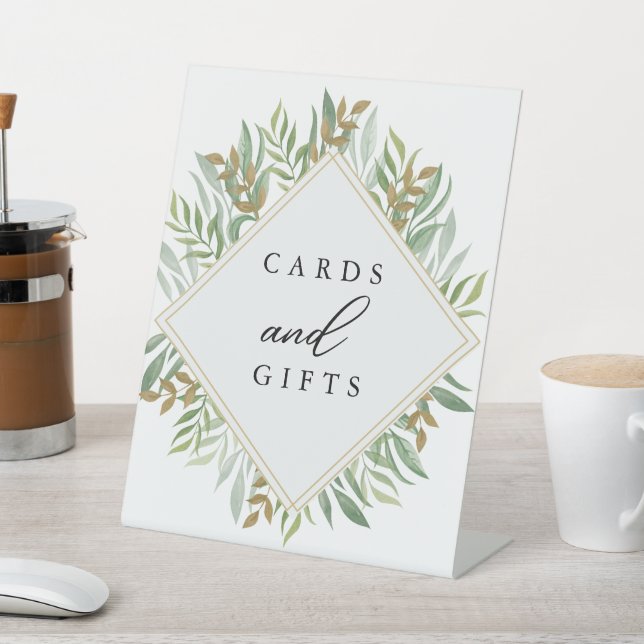 Eukalyptus-Blätter Hochzeiten Sockelschild (In SItu)