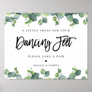 Eukalyptus-Blätter Hochzeitplakat Poster