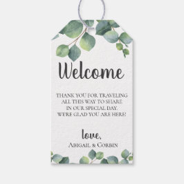 Eukalyptus-Blätter Hochzeitsnahrung Geschenkanhänger