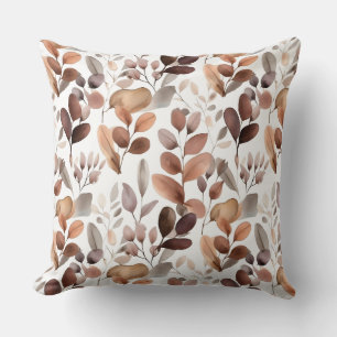 Eukalyptus-Blätter in farbenfrohen Wasserfarben Ru Kissen