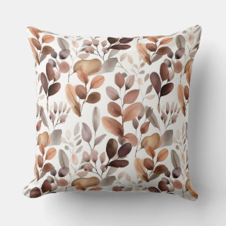 Eukalyptus-Blätter in farbenfrohen Wasserfarben Ru Kissen