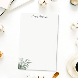 Eukalyptus-Blätter in tropischer Wasserfarbe Post-it Klebezettel