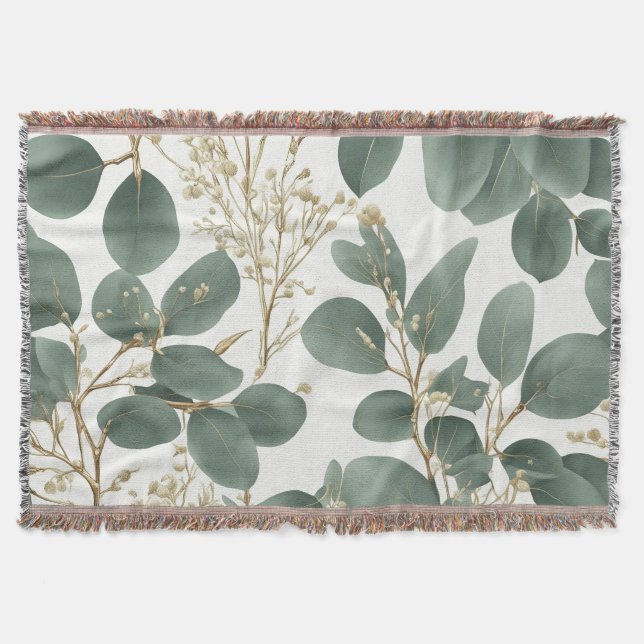Eukalyptus-Blätter Muster Decke (Vorderseite)