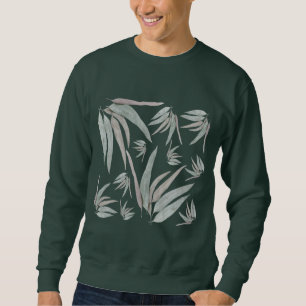 Eukalyptus-Blätter Muster Sweatshirt