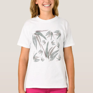 Eukalyptus-Blätter Muster T-Shirt