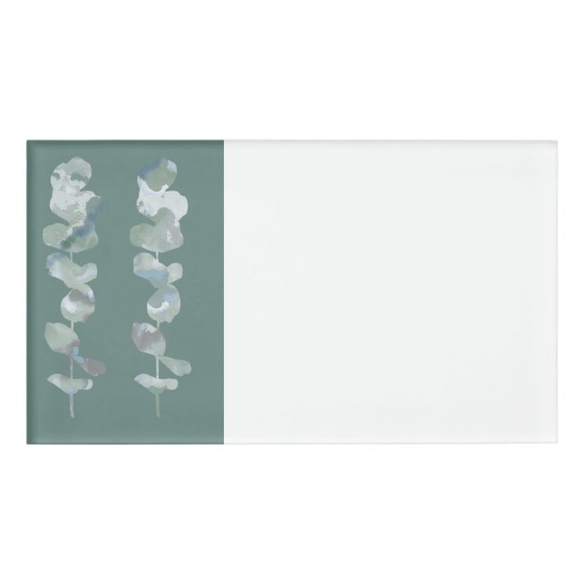 Eukalyptus-Blätter Namenschild (Vorderseite)