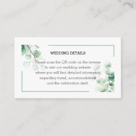 Eukalyptus-Blätter QR Begleitkarte