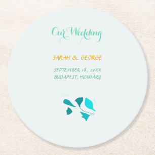 Eukalyptus-Blätter Runder Pappuntersetzer